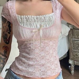 ✨sold✨ Lace babydoll top